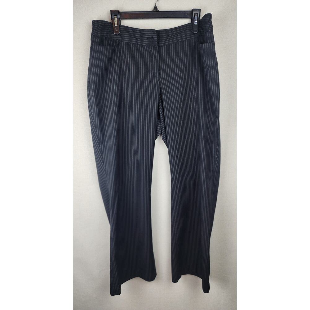 Lane Bryant Women's 14 pin Striped wide leg dress pants corpcore, office, classy